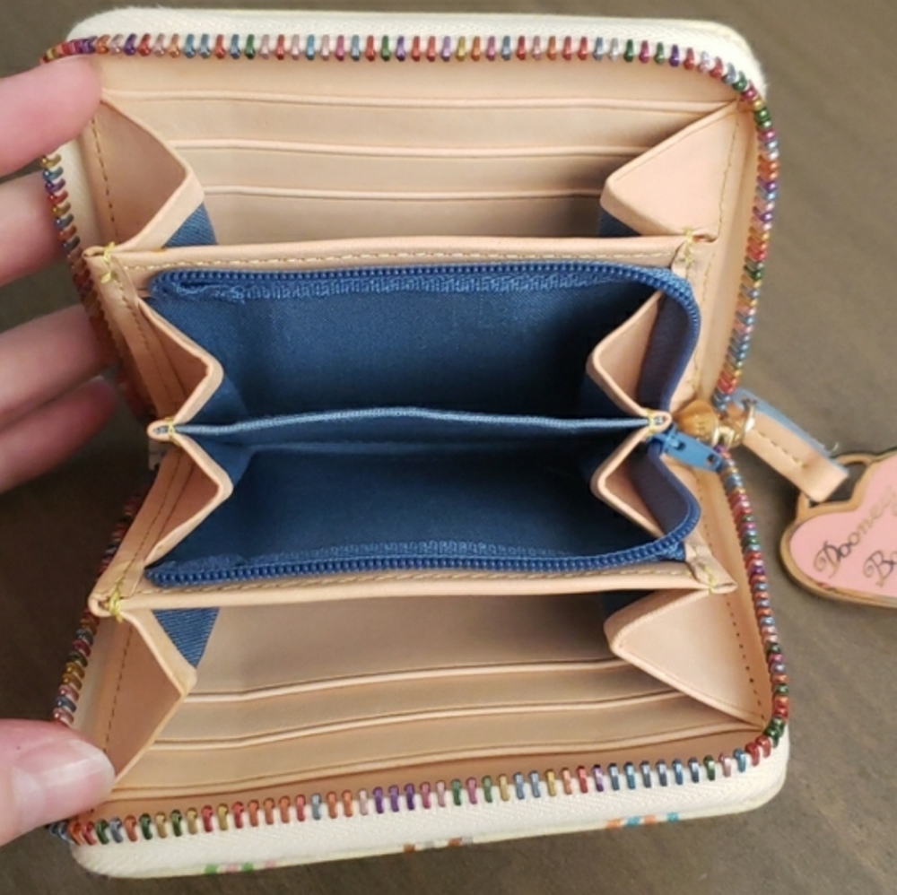 Dooney & Bourke rainbow confetti wallet